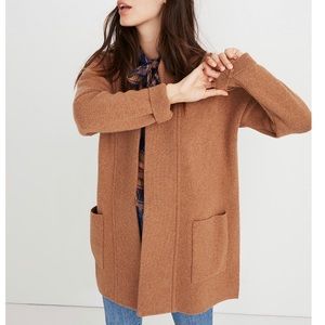 Madewell Spencer Sweater Coat Camel